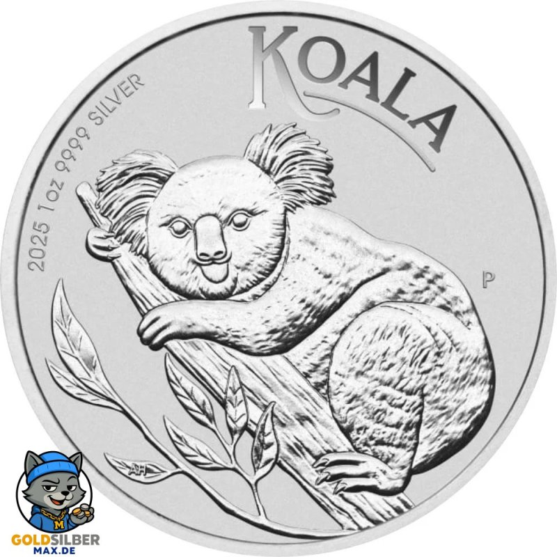 1 unze 1oz Silber Silbermünze Koala 2025 Perth Mint
