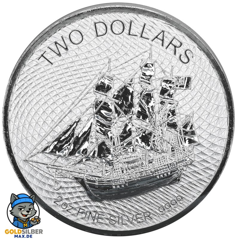 2 Unze oz Silber Cook Islands 2020
