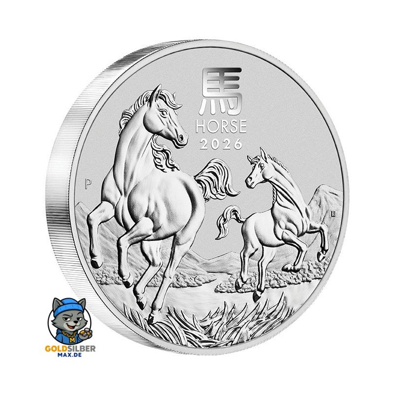 1 Kg Silber Pferd Lunar III 2026