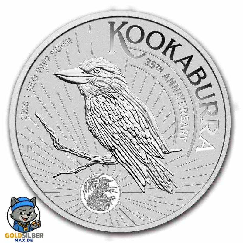 1 Kilo Silber Silbermünze Kookaburra 2025