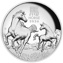 5 oz Unze Silbermünze horse 2026 high relief