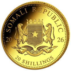 0,5 g Gramm Somalia Elefant Gold 2026
