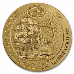 1 Unze oz Gold Nautical HMS Victory Ruanda 2025