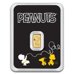 0,5 g Goldbarren Peanuts ® Snoopy 75th Anniversary im Blister