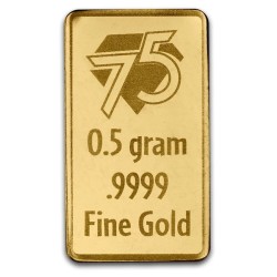 0,5 g Goldbarren Peanuts ® Snoopy 75th Anniversary im Blister