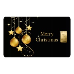 1 g Goldbarren Goldbarren 1 Gramm Merry Christmas Heimerle und Meule + Umschlag