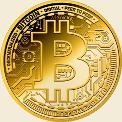 0,5 g Goldmünze Bitcoin PP im Blister