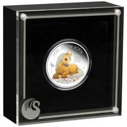 1/2 Unze Silber Baby Pferd Horse Perth Mint PP