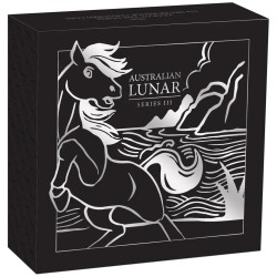 1 oz Unze Silbermünze Pferd Lunar III 2026 farbig