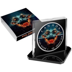 1 Unze Silber Maple Leaf 2025 – Evil Crocodile