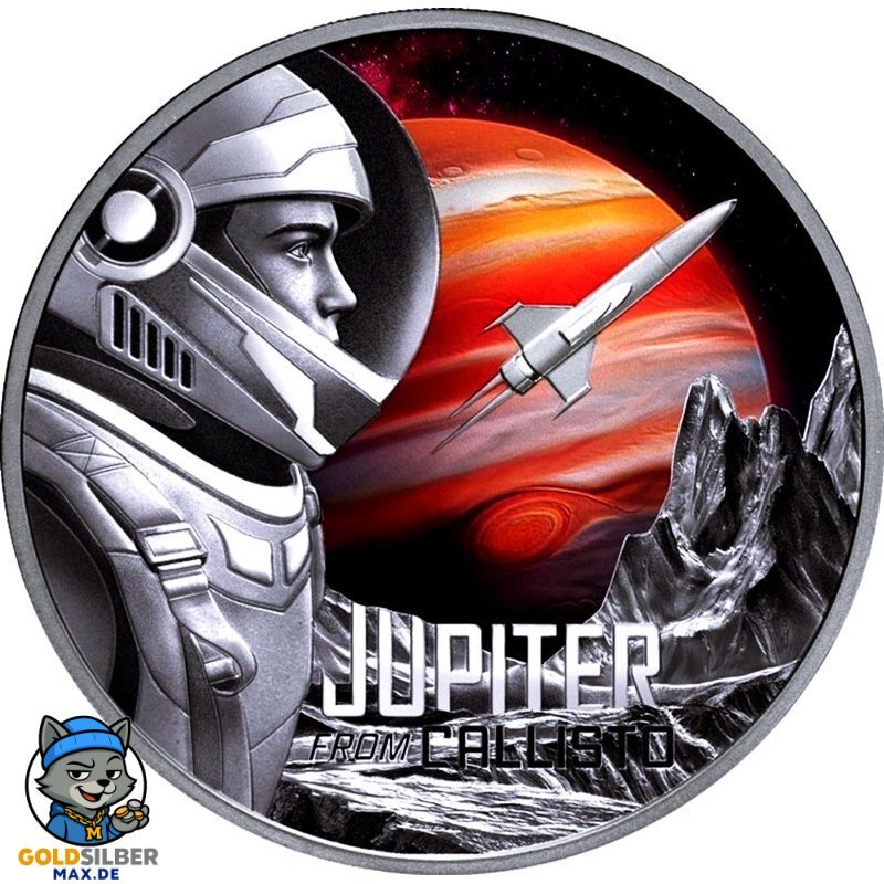 1 Unze oz Silber Jupiter from Callisto Niue Box 2026