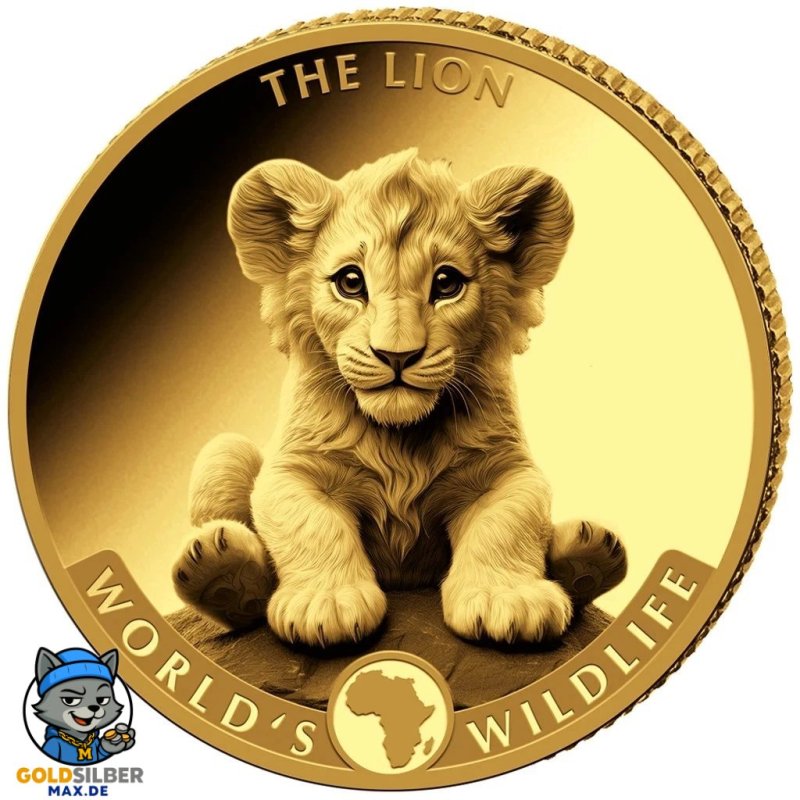 0,5 g Gramm  Gold  World  Life Lion Löwe 2025 PP