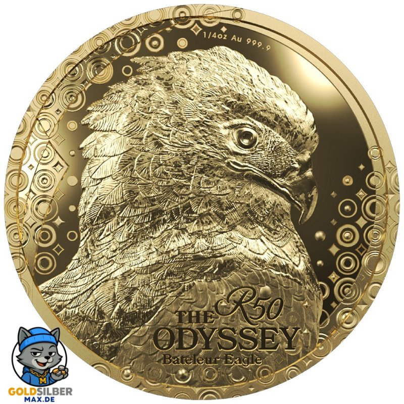 1/4 Unze Gold  The Odyssey - Gaukler Eagle -  Gänseadler 2025 PP