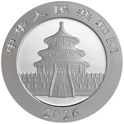 China Panda 2026  30 gr Gramm Silber Silbermünze Farbig