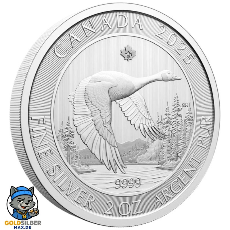 2 Unze Silber Goose  2025 Kanada