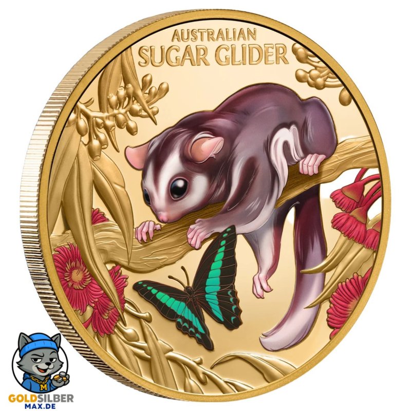 1 Unze Gold Baby Sugar Glider 2026 Niue