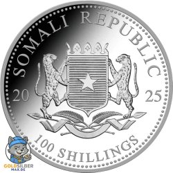 18,85 oz First Struck Set Silber Somalia Elefant 2025