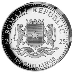 1 Unze Silber Silbermünze Somalia Elefant 2025 High Relief