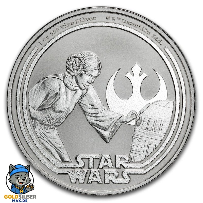 1 Unze oz Silber STAR WARS Prinzessin Leia Niue 2025