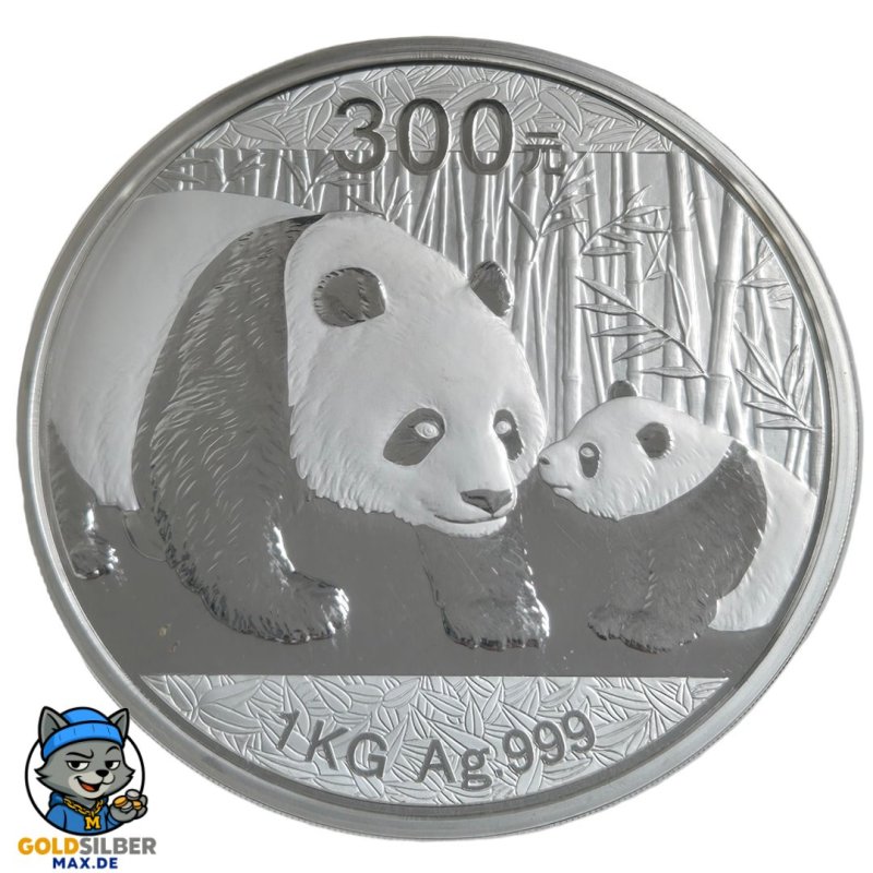 1 kg Silber China Panda 2011 PP – PF69 von NGC in Holzbox