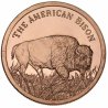 1 Unze Kupfer Amerikanischer Bison - The American Bison - Round