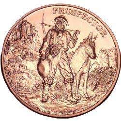 1 Unze Kupfer Prospector Round 999 Copper