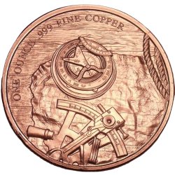 1 Unze Kupfer Prospector Round 999 Copper