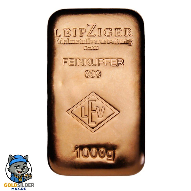1 kg Kupferbarren LEV
