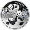 China Panda 2025 150 g  Silber Silbermünze PP
