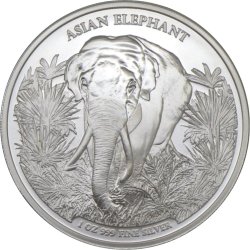 1 Unze Silber Cambodia elefant 2023