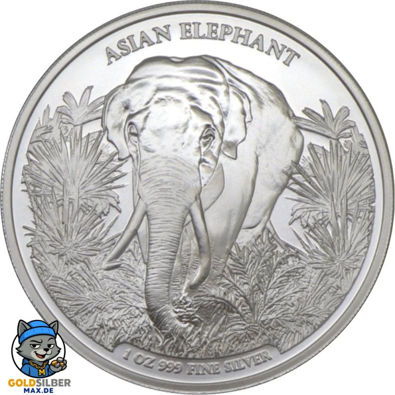 1 Unze Silber Cambodia elefant 2023
