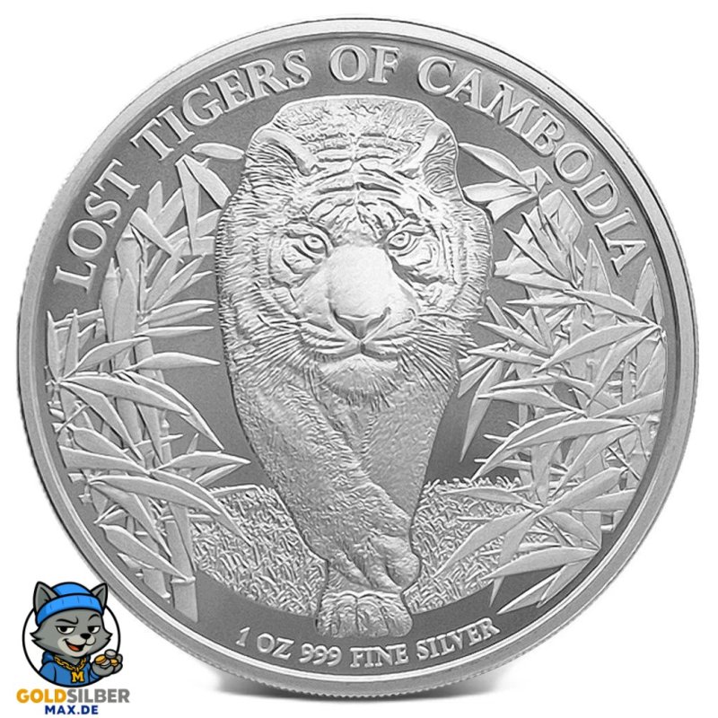 1 Unze Silber Lost Tiger of Cambodia 2026 BU
