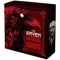 1 Unzen Silber Edgar Allan Poe - "Der Rabe" - 2025 - Black Proof