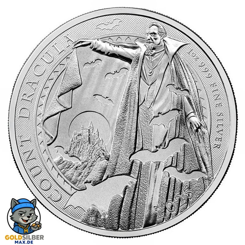 1 Unze Silber - Gothic Horrors - Count Dracula 2025 BU