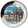 2 x1 oz Silber Somalia Elefant 2026 Tag Nacht Set