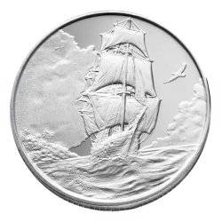 1 Unze Silbermünze Segelschiff Ascension Island 2025