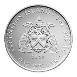 1 Unze Silbermünze Segelschiff Ascension Island 2025