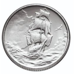 1 Unze Silbermünze Segelschiff Ascension Island 2025