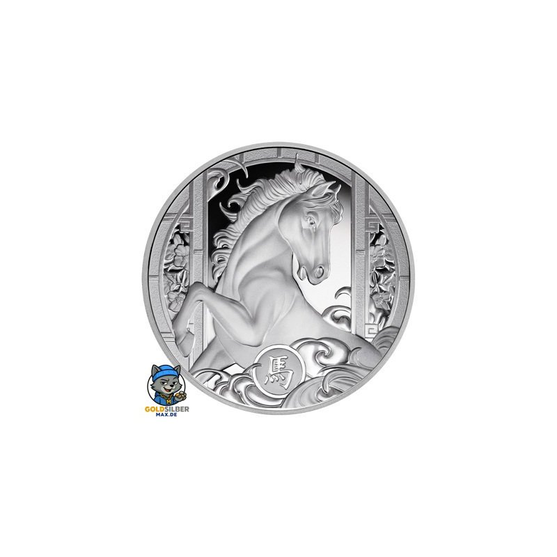 1 Unze Silber Niue Lunar Pferd 2026 PP