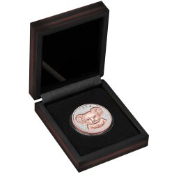 1 Unze oz Silber Koala Super Incuse mit Rose Gold Niue Box 2025