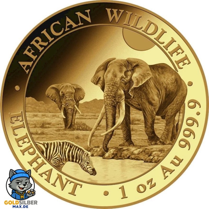 1 oz Unze Somalia Elefant Gold 2026
