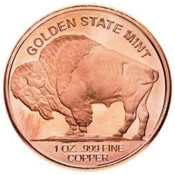 1 Unze Kupfer Buffalo round