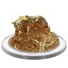 10 oz Silber Skulptur Puma / Cougar, gilded – Majestic Canadian Animals 2017