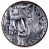 Double Silver Giant Säbelzahntiger 2026 – 155 g Bi-Metall (Silber/Kupfer), Antique Finish