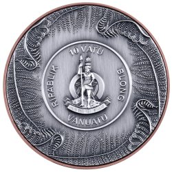 Double Silver Giant Säbelzahntiger 2026 – 155 g Bi-Metall (Silber/Kupfer), Antique Finish