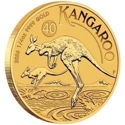 1/4 Unze Gold Australischer Känguru 2026 – 40 Jahre Jubiläumsausgabe