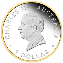 1 Unze Silber Australian Nugget 2026 – 40. Jubiläum – PP Gilded