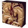 5 Unzen Silber Jahr des Pferdes Horse 2026 Gilded PP Niue