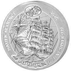 1 Unze Silber Nautical Kruzenshtern Ruanda 2026