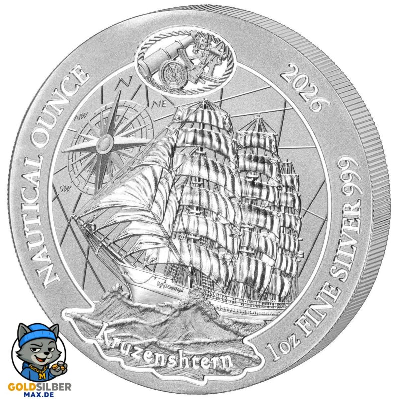 1 Unze Silber Nautical Kruzenshtern Ruanda 2026